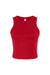 Bella + Canvas 1019 Womens Micro Ribbed Racerback Tank Top Red Flat Front