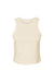 Bella + Canvas BC1019/1019 Womens Micro Ribbed Racerback Tank Top Natural Flat Front