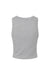 Bella + Canvas BC1019/1019 Womens Micro Ribbed Racerback Tank Top Heather Grey Flat Back