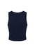Bella + Canvas BC1019/1019 Womens Micro Ribbed Racerback Tank Top Navy Blue Flat Back