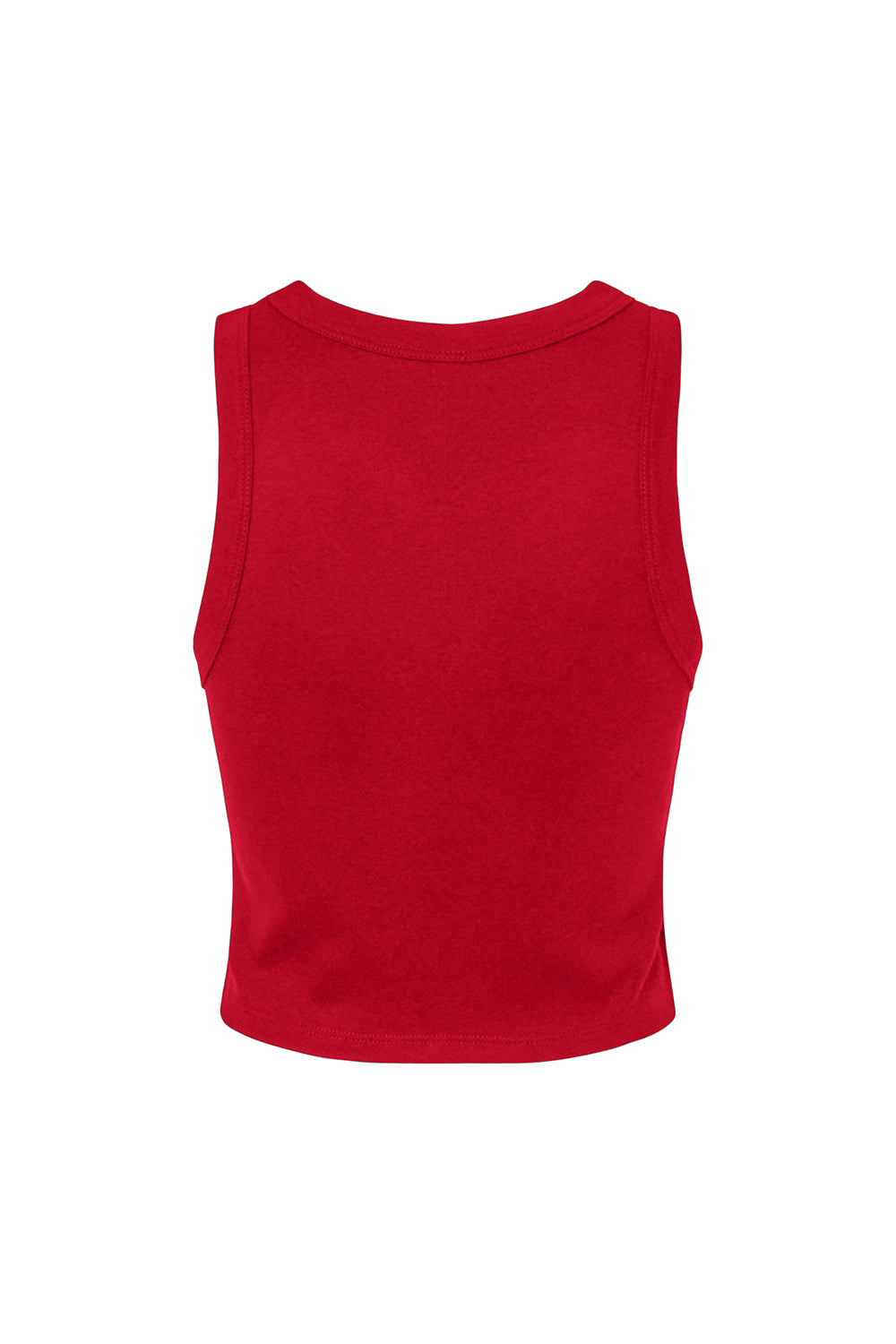 Bella + Canvas 1019 Womens Micro Ribbed Racerback Tank Top Red Flat Back