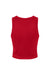 Bella + Canvas BC1019/1019 Womens Micro Ribbed Racerback Tank Top Red Flat Back