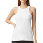 American Apparel Womens CVC Racerneck Tank Top - White
