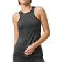American Apparel Womens CVC Racerneck Tank Top - Heather Charcoal Grey