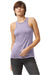 American Apparel 101CVC Womens CVC Racerneck Tank Top Heather Lilac Purple Model Front
