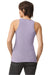 American Apparel 101CVC Womens CVC Racerneck Tank Top Heather Lilac Purple Model Back