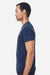 Colortone 1300 Mens Mineral Wash Short Sleeve Crewneck T-Shirt Mineral Navy Blue Model Side