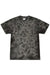 Colortone 1390 Mens Crystal Wash Short Sleeve Crewneck T-Shirt Crystal Black Flat Front