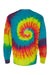 Colortone 2000 Mens Long Sleeve Crewneck T-Shirt Reactive Rainbow Flat Back
