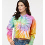 Colortone Womens Crop Hooded Sweatshirt Hoodie - Eternity - NEW