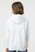 Tultex 320Y Youth Hooded Sweatshirt Hoodie w/ Pouch Pocket White Model Back