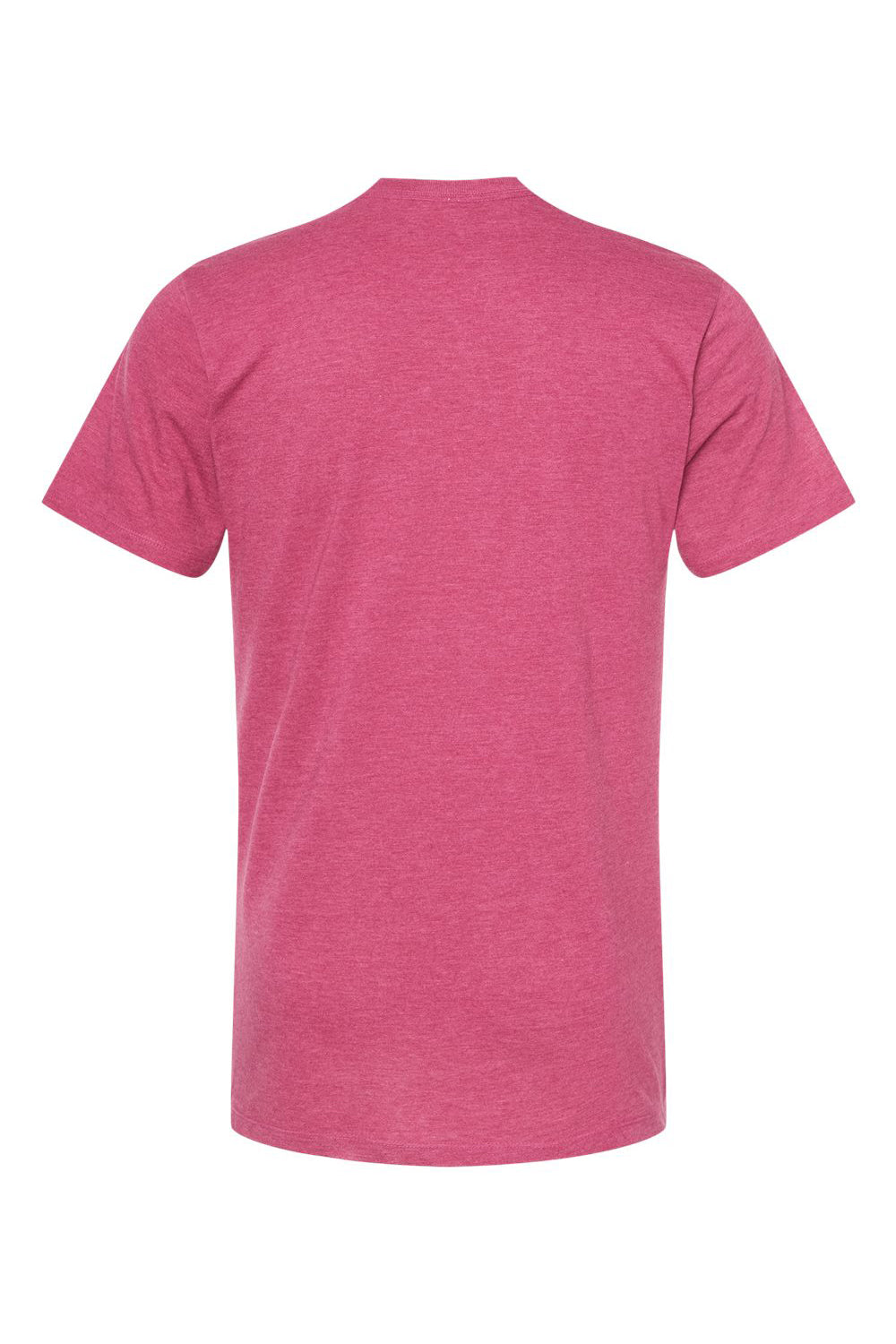 Tultex 541 Mens Premium Short Sleeve Crewneck T-Shirt Heather Cactus Flower Pink Flat Back
