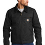 Carhartt Mens Detroit Duck Wind & Water Resistant Full Zip Jacket - Black