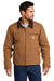 Carhartt CT103828/CTT103828 Mens Detroit Duck Wind & Water Resistant Full Zip Jacket Carhartt Brown Model Front