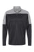 Adidas A552 Mens 1/4 Zip Sweatshirt Black/Grey Melange Flat Front