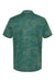 Adidas A550 Mens Camo Moisture Wicking Short Sleeve Polo Shirt Green Oxide Flat Back