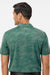 Adidas A550 Mens Camo Short Sleeve Polo Shirt Green Oxide Model Back