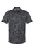 Adidas A550 Mens Camo Moisture Wicking Short Sleeve Polo Shirt Dark Grey Flat Front