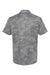 Adidas A550 Mens Camo Moisture Wicking Short Sleeve Polo Shirt Light Grey Flat Back