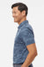 Adidas A550 Mens Camo Moisture Wicking Short Sleeve Polo Shirt Tech Ink Model Side