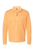 Adidas A554 Mens 3 Stripes 1/4 Zip Sweater Acid Orange Melange Flat Front
