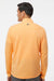 Adidas A554 Mens 3 Stripes Moisture Wicking 1/4 Zip Sweater Acid Orange Melange Model Back