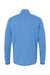 Adidas A554 Mens 3 Stripes Moisture Wicking 1/4 Zip Sweater Focus Blue Melange Flat Back
