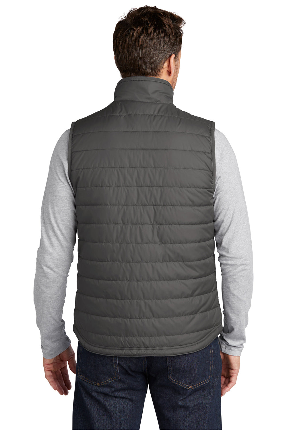 Carhartt CT102286 Mens Gilliam Full Zip Vest Shadow Grey Model Back