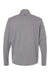 Adidas A554 Mens 3 Stripes Moisture Wicking 1/4 Zip Sweater Grey Melange Flat Back