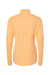 Adidas A555 Womens 3 Stripes Moisture Wicking 1/4 Zip Sweater Acid Orange Melange Flat Back