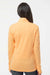 Adidas A555 Womens 3 Stripes Moisture Wicking 1/4 Zip Sweater Acid Orange Melange Model Back