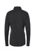 Adidas A555 Womens 3 Stripes 1/4 Zip Sweater Black Melange Flat Back