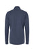 Adidas A555 Womens 3 Stripes Moisture Wicking 1/4 Zip Sweater Collegiate Navy Blue Melange Flat Back
