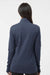 Adidas A555 Womens 3 Stripes Moisture Wicking 1/4 Zip Sweater Collegiate Navy Blue Melange Model Back