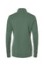 Adidas A555 Womens 3 Stripes Moisture Wicking 1/4 Zip Sweater Green Oxide Melange Flat Back