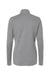 Adidas A555 Womens 3 Stripes 1/4 Zip Sweater Grey Melange Flat Back