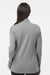 Adidas A555 Womens 3 Stripes 1/4 Zip Sweater Grey Melange Model Back