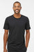 Adidas A556 Mens Short Sleeve Crewneck T-Shirt Black Model Front
