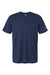 Adidas A556 Mens Short Sleeve Crewneck T-Shirt Collegiate Navy Blue Flat Front