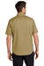 Carhartt CT102537/CT106688 Mens Rugged Professional Series Wrinkle Resistant Short Sleeve Button Down Shirt w/ Pocket Dark Khaki Brown Model Back