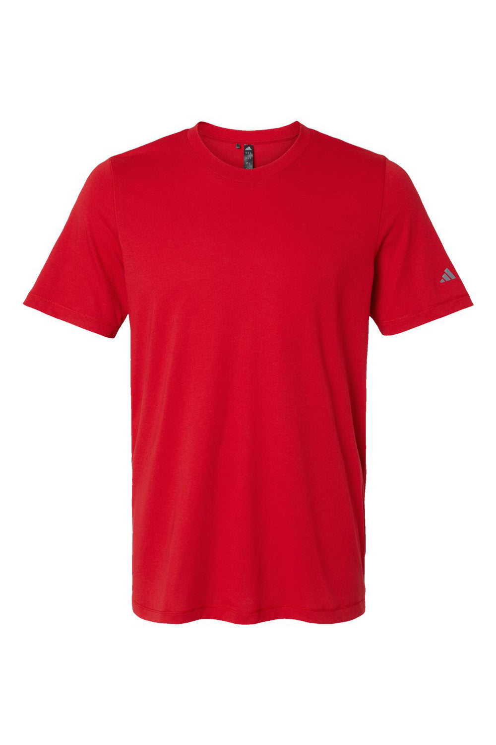 Adidas A556 Mens Short Sleeve Crewneck T-Shirt Power Red Flat Front
