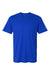 Adidas A556 Mens Short Sleeve Crewneck T-Shirt Collegiate Royal Blue Flat Front