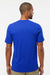 Adidas A556 Mens Short Sleeve Crewneck T-Shirt Collegiate Royal Blue Model Back