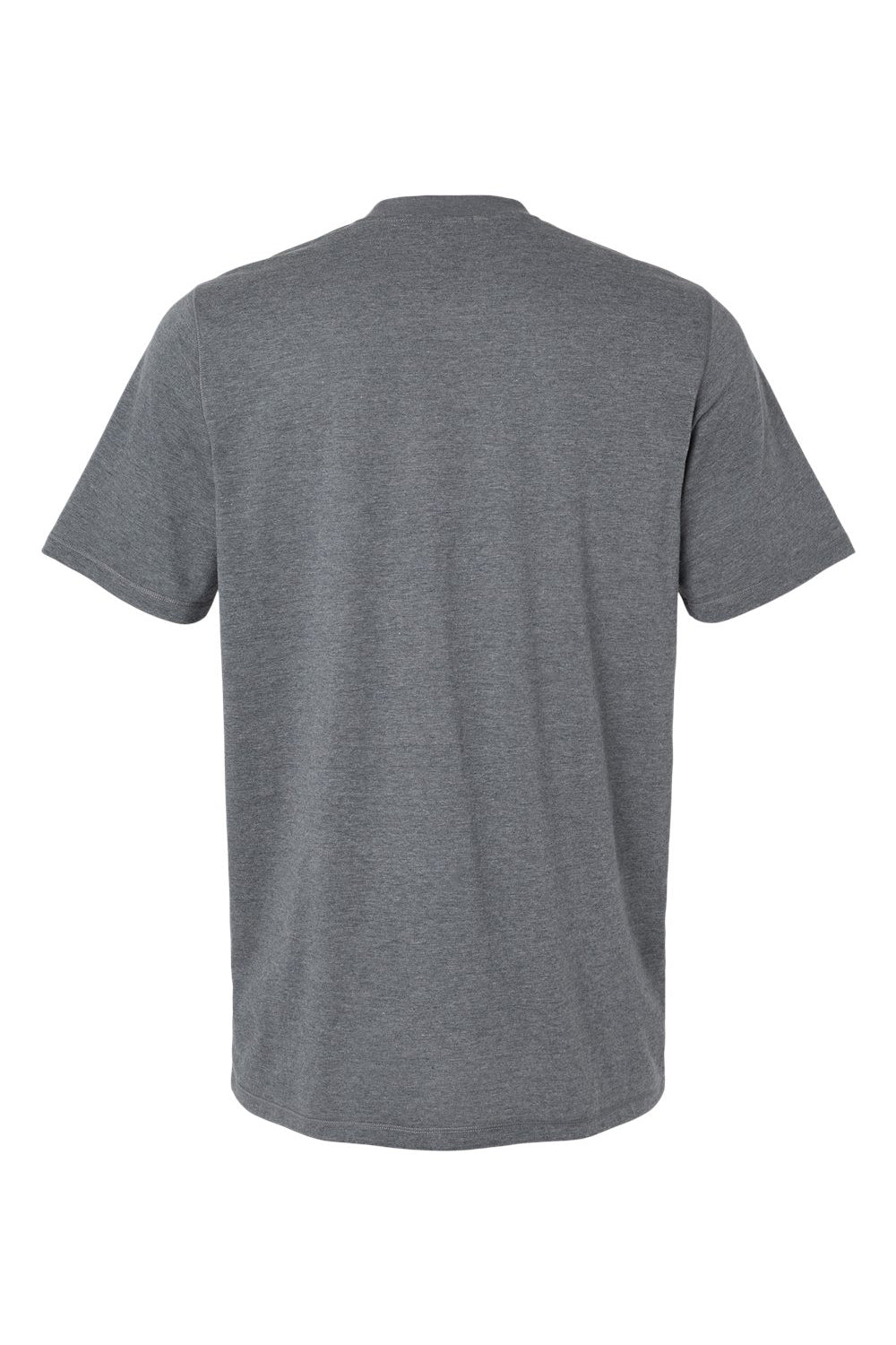 Adidas A556 Mens Short Sleeve Crewneck T-Shirt Heather Dark Grey Flat Back