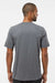 Adidas A556 Mens Short Sleeve Crewneck T-Shirt Heather Dark Grey Model Back