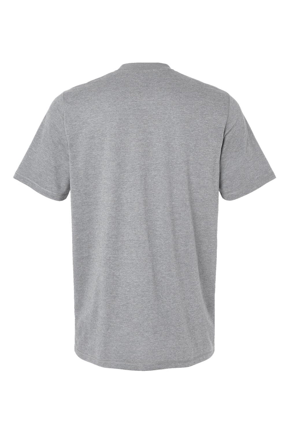Adidas A556 Mens Short Sleeve Crewneck T-Shirt Heather Medium Grey Flat Back