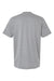 Adidas A556 Mens Short Sleeve Crewneck T-Shirt Heather Medium Grey Flat Back