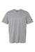 Adidas A556 Mens Short Sleeve Crewneck T-Shirt Heather Medium Grey Flat Front