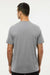 Adidas A556 Mens Short Sleeve Crewneck T-Shirt Heather Medium Grey Model Back