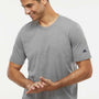 Adidas Mens Short Sleeve Crewneck T-Shirt - Heather Medium Grey